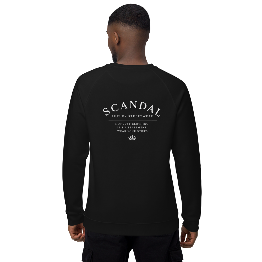 Scandal organic sweatshirt "Deluxe" für Männer Back