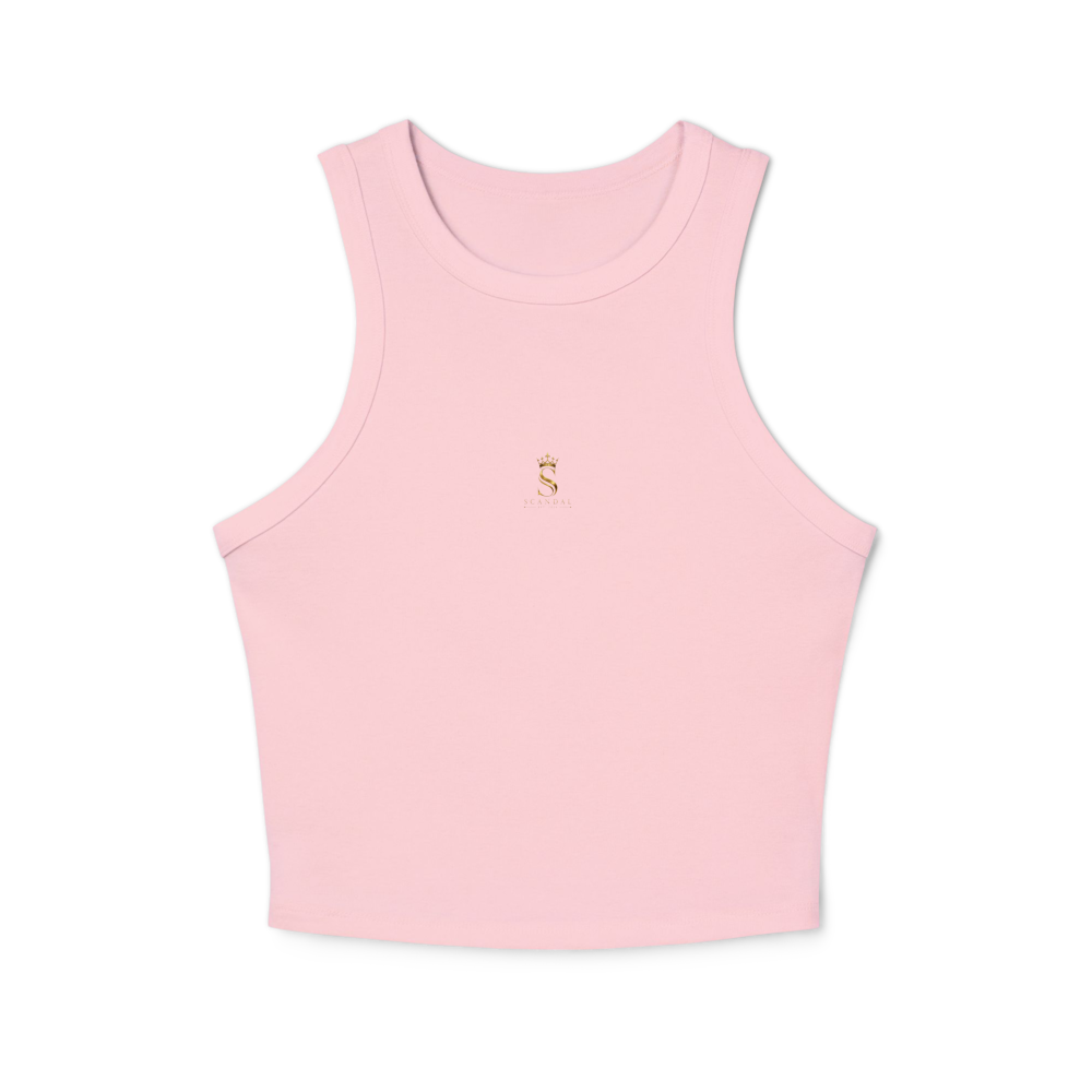 Scandal micro rib racer tank top für Damen Back