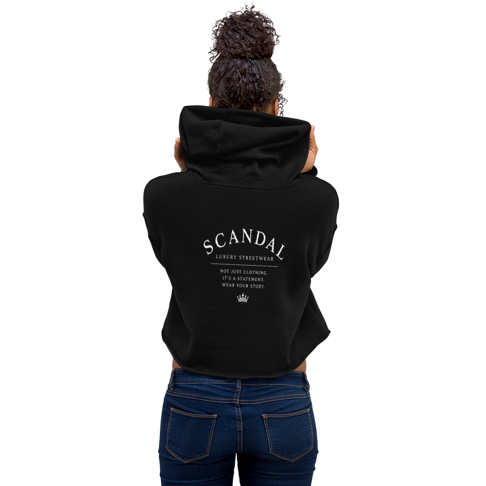 Scandal Noir Desire V2 - Cropped Hoodie für Damen Back